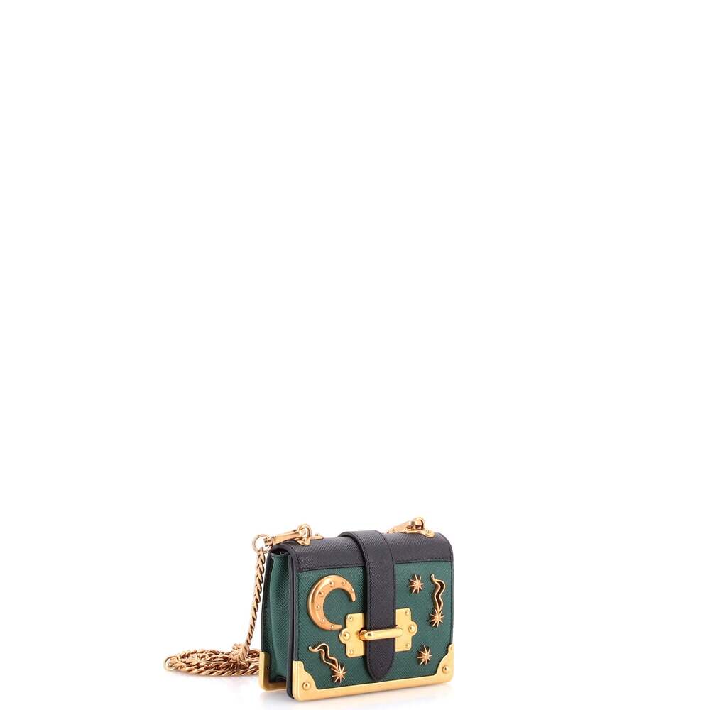 Prada Cahier Crossbody Bag Embellished #269581P10B - Picture 2 of 6